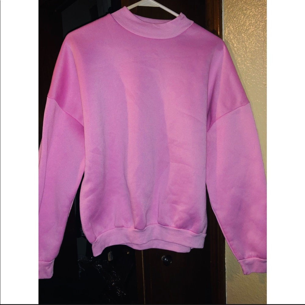 Solid light pink sweater